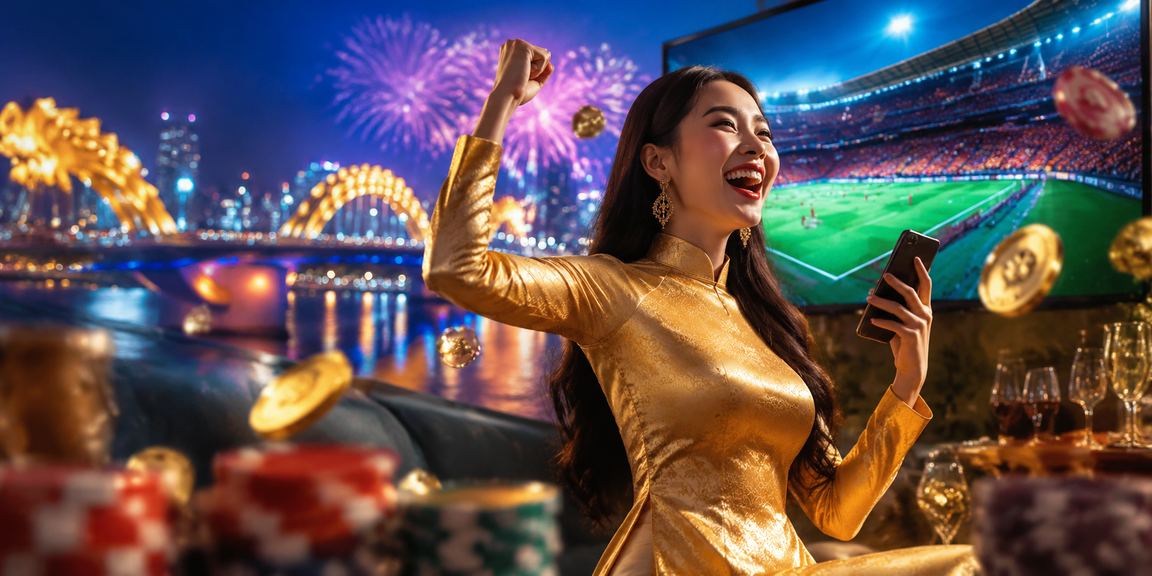 Người phụ nữ mặc áo dài tham gia giải trí casino văn hóa tại Đà Nẵng